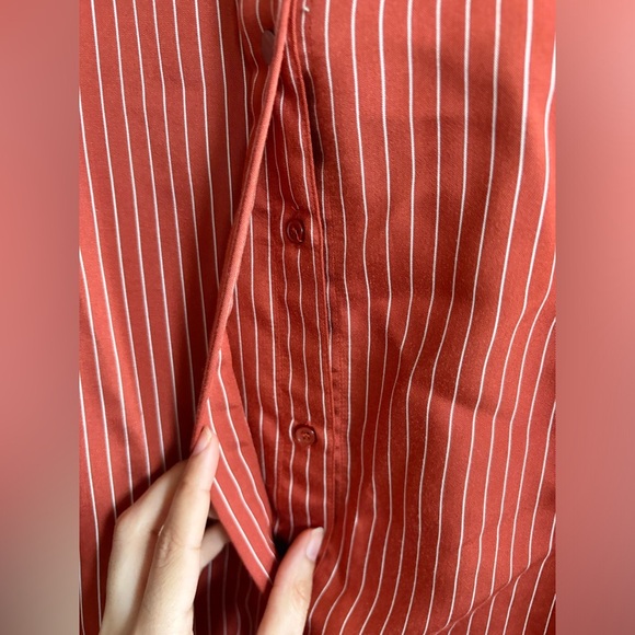 Cop.Copine - Alula Chemise Striped Button-up Vicose Blend Shirt size 40 - Picture 14 of 16